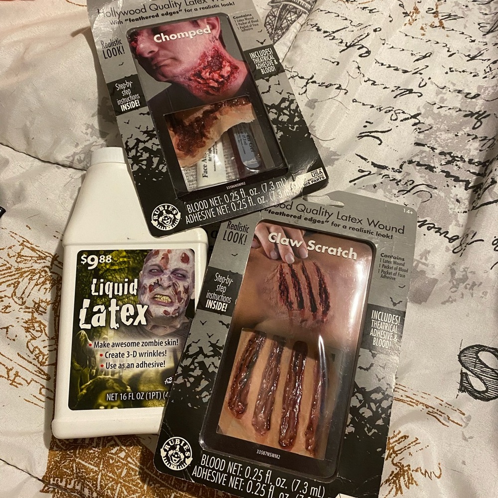 Halloween or cosplay latex makeup